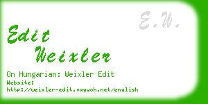 edit weixler business card